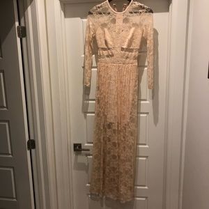 Lace maxi dress in size 8